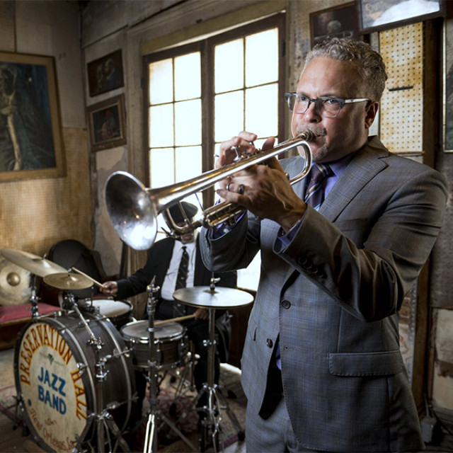 Musicians playing at Preservation Hall in New Orleans, Louisiana