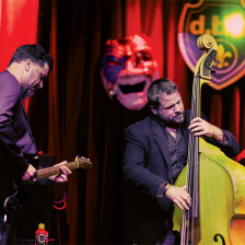 Musicians playing at d.b.a. New Orleans in Louisiana